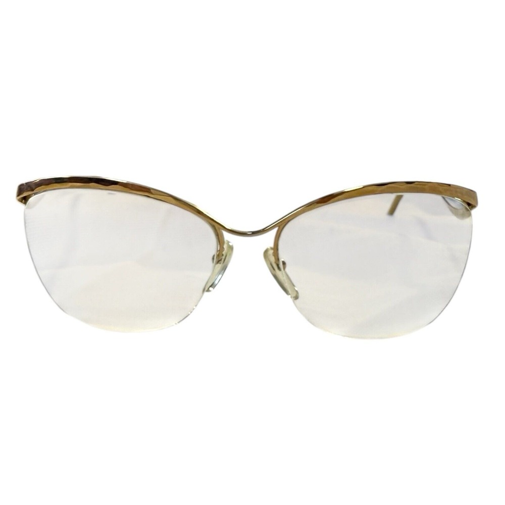 Vintage Logo Paris Half-Rimless‎ EYEGLASSES 1970's France FRAMES
